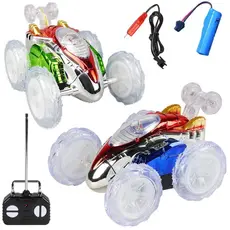 Carro Controle Remoto Maluco Gira 360º C/ Luz Led Brinquedo Carrinho de controle Menino Menina