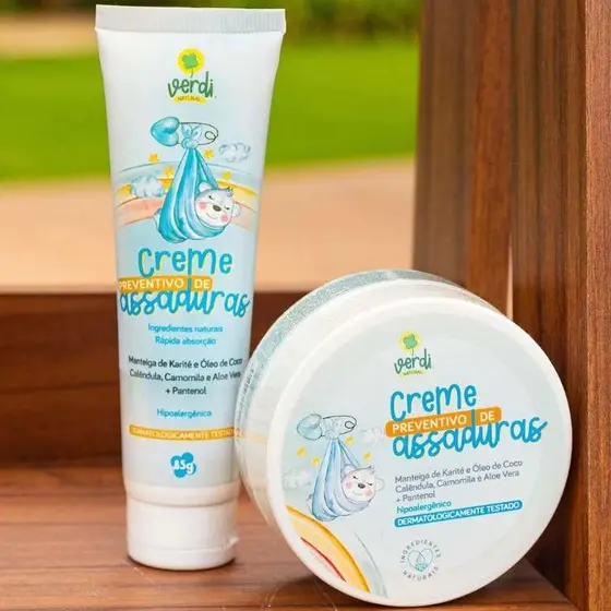 Creme preventivo de assaduras - VERDI - Pomada prevenção
