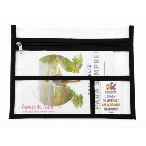 Pasta para campo guardar revistas, panfletos, cartões e documentos