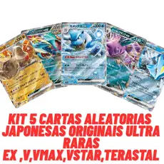Kit Cartas Pokémon Ultra Raras Japonesas Brilhantes Ex V Vstar Terastal, Vmax carta pokemon japonesa