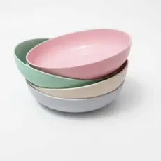 Kit 2 Tigela Bow Ecológica PP 15cm Introdução Alimentar Refeição Bebê Menina Menino