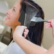Plaquete Placa Dentada Para Mechas Luzes Cabelereiro Barbeiro Salão De Beleza Profissional