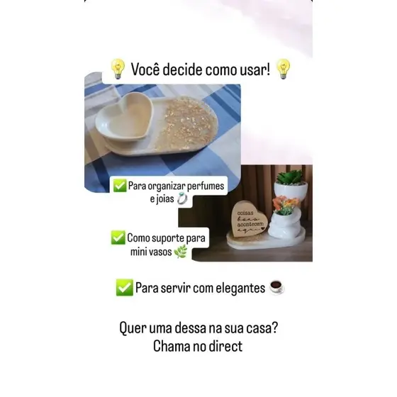 Bandeja Personalizada – Porta Perfume / Porta Joias