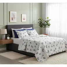 Desperte com Alegria! Seu Jogo de Cama Queen 3 Peças Borboletas Azuis te Espera.
