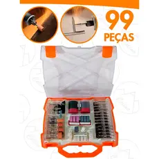 Kit De Acessórios Para Micro Retifica Jogo 99 Peças Profissional