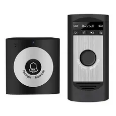 Interfone Eletrônico Sem Fio Campainha Residencial 50m com Microfone e Botão Talk