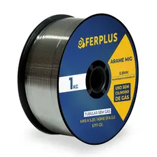 ARAME DE SOLDA MIG TUBULAR USO SEM GÁS 0.8MM 1KG ROLO E71T-GS
