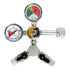 Regulador De  Pressão Para Chopp CO2 Cerveja Artesanal Com Dupla Saida Modelo RC-129