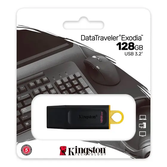 PEN DRIVE KINGSTON 128GB EXODIA USB DTX/128GB