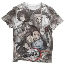 Camisa Personagens - Camisas Kimetsu no Yaiba Estampa Total
