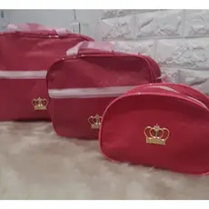 Kit Trio de Bolsa Maternidade com três bolsas