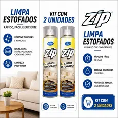 Kit com 2 Limpadores Estofados a Seco Espuma Limpeza Sofás Carpete Cortina Travesseiro Cama Tecido