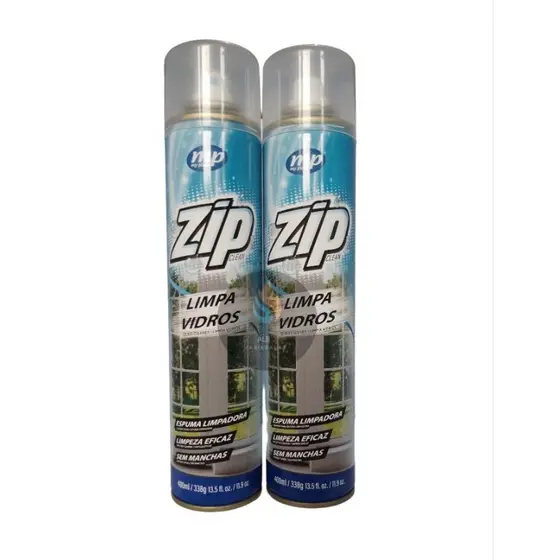 Kit 2 Limpa Vidros Zip Clean Limpeza de Box de Banheiro Espelhos Mesas de Vidro Superfície Espelhadas em Geral Vitrines