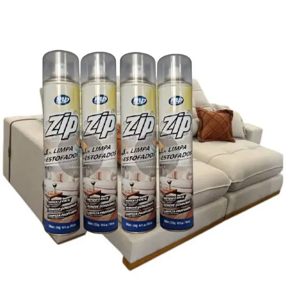 Kit 4 Limpa Estofados Higienizador A Seco Remove Sujeiras E Perfuma.