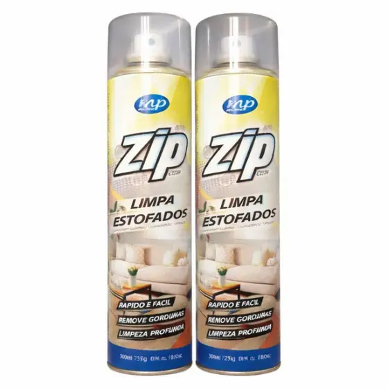 Kit com 2 Limpa Estofados Aerossóis Limpeza a Seco Praticidade Fácil Aplicação Remove Sujeira e Perfuma Couro Suede Teci