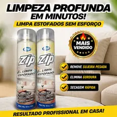 Kit com 2 Spray Limpa Estofados Sofá Carro Limpeza Profunda Remove Manchas Gordura Rápido Fácil Resultado Profissional