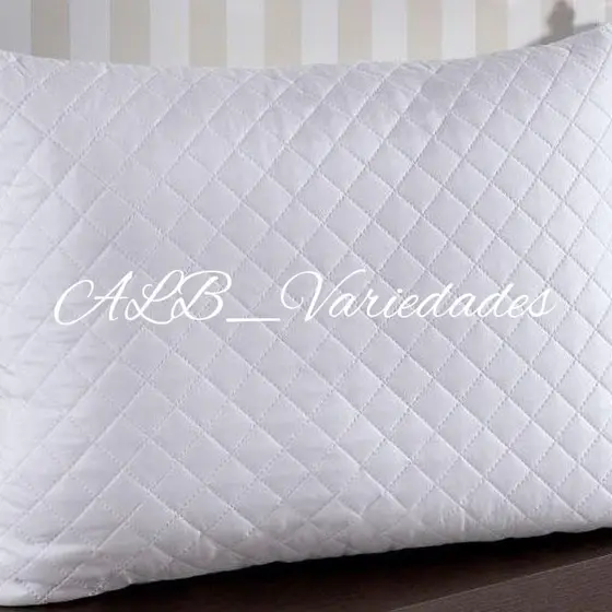 Travesseiro Alto Branco Matelassê Antialérgico Tamanho 50cmx70cmx16cm Altura Anatômico Manta Algodão