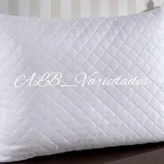 Travesseiro Alto Branco Matelassê Antialérgico Tamanho 50cmx70cmx16cm Altura Anatômico Manta Algodão
