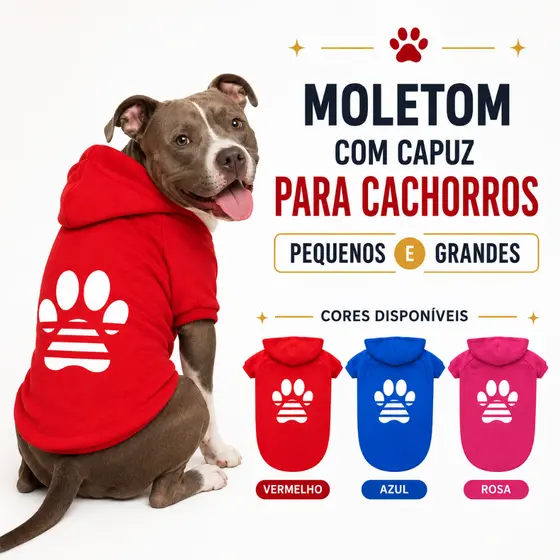Roupinha Pet Pequeno e Grande Porte Roupa Frio Inverno Casaco para Cachorro