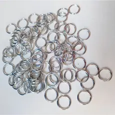 100 Argolas Elo para Chaveiros Prata e Dourado | Bijuterias | Pingente