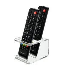 Suporte Porta Controle Remoto Para 2 Controles em Acrílico