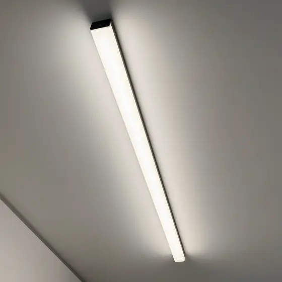 Luminaria Teto Led Sobrepor 60cm Tubular Linear Retangular Inteligente para Escritório Sala