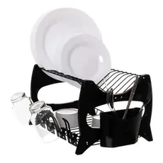 Escorredor Duplo Para Louça Cozinha Com Porta Copo Aramado Florença