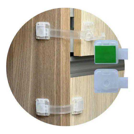 Kit 06 Travas Gaveta Criança Incolor Infantil Transparente