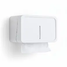 Toalheiro Interfolha Branco Design Moderno Suporte Papel Higiênico Parede
