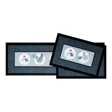 ? Jogo 3 Tapetes Decorativos – Ideal para Cozinha e Sala | Antiderrapante e Macio!