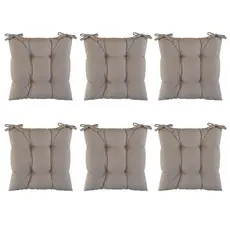 Kit Com 6 Unidades De Almofada Decorativa E Confortavel Futton Oxford Assento p/ Cadeira 40X40cm