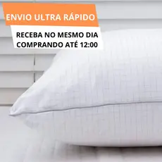 Travesseiro Anti Stress Antialérgico Capa Peletizada Enchimento De Fibra Siliconada Macio Fofinho Para Cama Visita Hotel