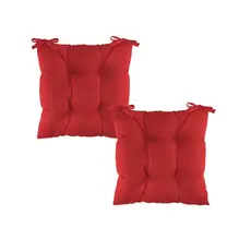 Kit 2 Pçs Almofada Decorativa E Confortavel Futton Oxford Assento p/ Cadeira 40X40cm Cores Diversas