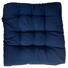 Almofada Grande Futton Decorativa Liso Assento Para Sofa e Poltrona 60x60cm Artesanal Azul Marinho