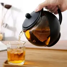Jarra Chaleira Bule Vidro Para Chá Com Infusor Filtro Aço Inox 750ml