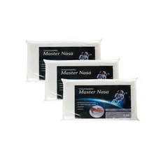 Travesseiros Nasa Viscoelástico 58x38x10cm Master Comfort 3 Unidades Conofortável Macio Bom Sono
