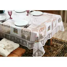 Toalha Diversas Estampas Renda 1,60x2,17 Poliéster Cozinha Copa Familia Churrasco Festa Decoração