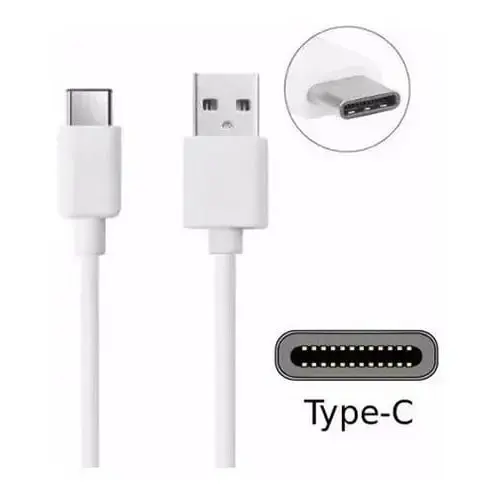 Cabo de Dados Tipo C Kingo para celullar Android 1Metro Branco