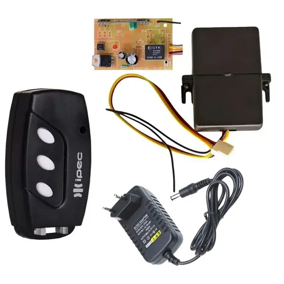 Kit Acionamento De Fechadura Sem Fio Com 1 Controles E Fonte