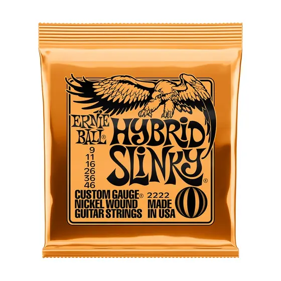 Encordoamento Guitarra 009 Hybrid Slink Ernie Ball P02222