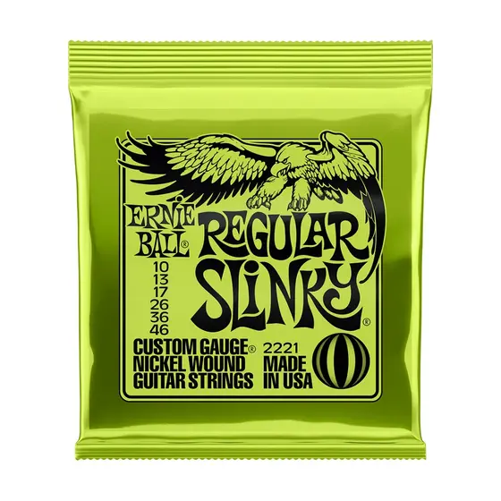 Encordoamento Guitarra 010 Regular Slink Ernie Ball P02221
