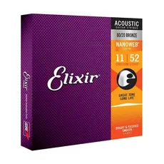 Encordoamento Violão Aço 011 Elixir Nanoweb 11027 Bronze