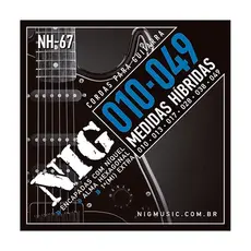 Encordoamento NIG NH-67 Híbrida 010 049 p/ Guitarra Elétrica