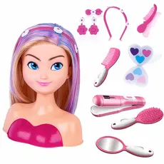 Boneca para Maquiar e Pentear Nancy Hair com Maquiagem Chapinha e Acessórios de Cabelo