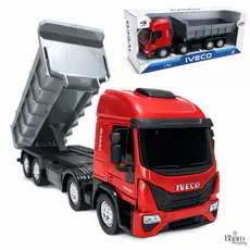 Caminhão Iveco Tector Bi Truck Basculante Teto Alto Brinquedo Licenciado escala 1:30