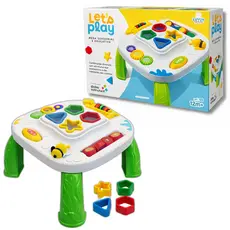 Mesinha Didática Infantil Educativa Sensorial Mesa Divertida Atividades Interativas Formas Encaixar