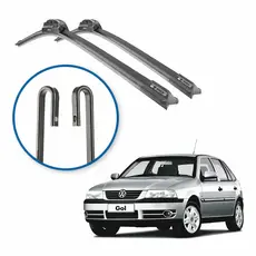 Palhetas Dianteiras Gol G2 ao G5 Silicone Alta Limpeza Encaixe Gancho
