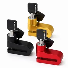 Trava De Disco Para Moto Cadeado Freio Tranca Antifurto Universal Bike Segurança Modelo Chato 35mm