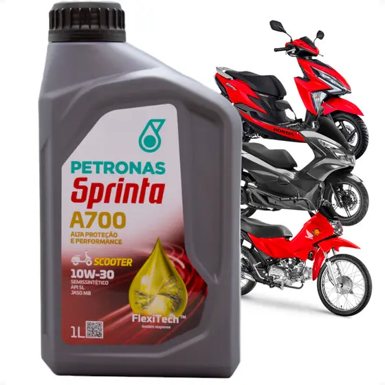 Óleo Para Motor Semi Sintético 10w30 Moto Scooter Pra Elite Pop Pcx 150  Lead 110 Elite 1 Litro A700