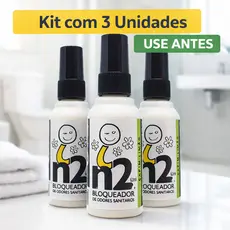 Kit n2 Bloqueador Odores Sanitários 180ml Capim-limão Neutralizador Odorizador Banheiro Lixeira Pet
